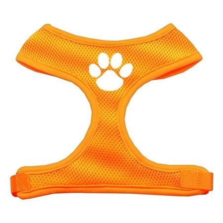 UNCONDITIONAL LOVE Paw Design Soft Mesh Harnesses Orange Extra Large UN2458676